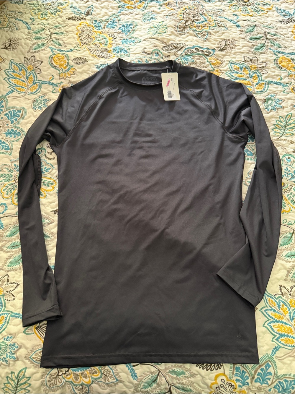 NWT Augusta Sportswear Men's Long-Sleeve Performance Shirt - black